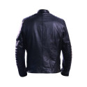 David Beckham Black Leather Jacket