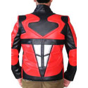 Power Rangers Mens Superhero Costume Mighty Red Leather Jacket