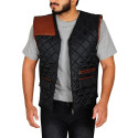 Men’s Quilted Black Vest