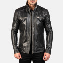 Hudson Black Biker Leather Jacket