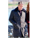 Hugh Grant Grey Wool-Blend The Undoing Jonathan Sachs Coat