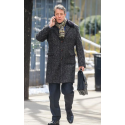 Hugh Grant Grey Wool-Blend The Undoing Jonathan Sachs Coat