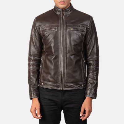 Youngster Brown Biker Leather Jacket