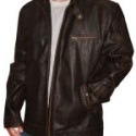 Sean Penn Brown leather Jacket