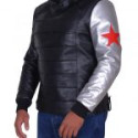 Sebastian Stan Silver Sleeve Jacket