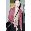 Spiderman 2 Lily Collins leather Jacket