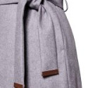 Spinning Out Mandy Davis Grey Wrap Coat