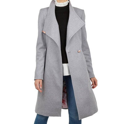 Spinning Out Mandy Davis Grey Wrap Coat