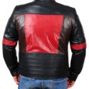 Star Patch Mens leather Jacket