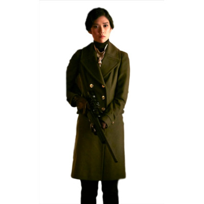 Tao Okamoto Hannibal Green Coat