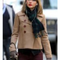 Taylor Swift Brown Wool Jacket