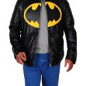 The Lego Batman Yellow Logo Leather Jacket