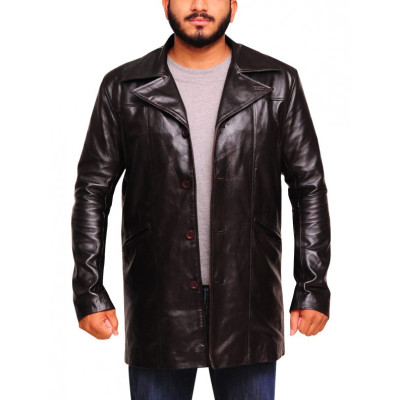 The Wire McNulty Dominic West leather Coat