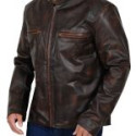 Tom Cruise The Kennedys Premiere Distressed Leather Jacket