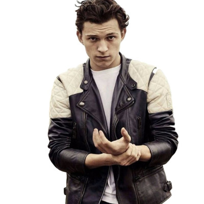 Tom Holland Motor Biker Jacket