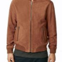 Troye Sivan Mellet Suede Bomber Jacket In Brown For Men