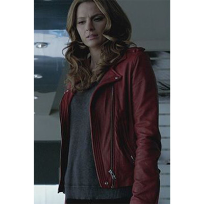 TV Series Castle Kate Beckett Maroon Jacket