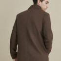 Versatile Men’s Brown Wool PeaCoat