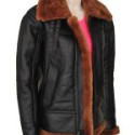 Women B3 Bomber Shearling Leather Jacket