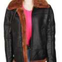 Women B3 Bomber Shearling Leather Jacket