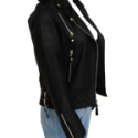 Women Diamond Quilted Leather Jacket