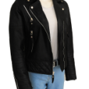 Women Diamond Quilted Leather Jacket