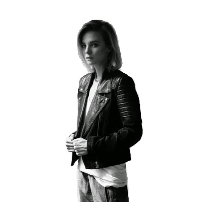 Women Suede and Real Leather Quilted Jacket In Black